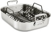 All-Clad Stainless Steel Large 16 x 13 Inch Roaster with Rack