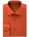 MONDAYSUIT Mens Regular Fit Dress Shirt w/ Reversible Cuff (Big Sizes Available)