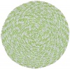 Shagadelic Chenille Twist Swirl Round Rug, 3 by 3-Feet, Green
