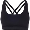 Women's Extra Support Yoga Crossfit Gym Sports Bra (Small, Black)