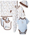 Little Me Boys' Newborn Gift Set, Blue/Multi, 3 Months