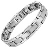 Willis Judd Mens Titanium Magnetic Therapy Adjustable Bracelet In Gift Box