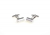 Fancy Stylish Simplicity Of Titanium Steel And White Metal Cylinder Gun Color 2 Color Options Titanium Steel Cufflinks