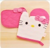 1 X New Kitchenwear- Oven Mitts & Pot Holders Set of 2-hello Kitty Style by 3Cshop