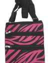 Crossbody Swingpack Bag (Pink & Black)