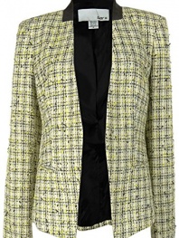 Bar III Women's Metallic Tweed Blazer Jacket