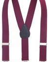 Albert's Baby/Kids Solid Color Elastic Adjustable Wedding Suspenders (30, Burgundy)