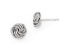 Finejewelers 14k White Gold Polished Love Knot Post Earrings