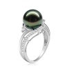 AmDxD Jewelry Silver Plated Women Promise Customizable Rings Pearl CZ