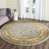 Safavieh Lyndhurst Collection LNH312B Traditional Oriental Light Blue and Ivory Round Area Rug (5'3 Diameter)