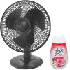 Lasko 12 inch Quiet Oscillating 3 Speed Personal Office Table Desk Fan with Air Freshener