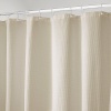 mDesign Hotel-Style Cotton/Polyester Blend Fabric Shower Curtain - Stall, 54 x 78, Sand