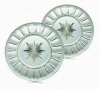 Waterford Crystal Made in Ireland Grafton Street Bolton 8 Accent Plates, Set of 2 in Waterford Box