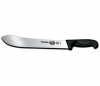 Victorinox Cutlery 12-Inch Straight Butcher Knife, Black Fibrox Handle