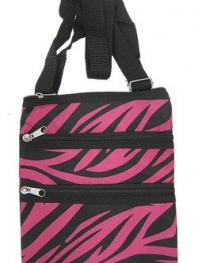 Crossbody Swingpack Bag (Pink & Black)