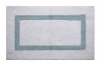 Better Trends / Pan Overseas Hotel Collection 200 GSF 100-Percent Cotton Reversible Bath Rugs, 21 by 34-Inch, White/Blue