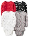 Carter's Baby Girls Multi-Pk Bodysuits 126g458, Assorted, 3M