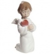 Nao by Lladro Collectible Porcelain Figurine: ANGELIC LOVE - 6 1/2 tall - Valentine's angel...