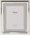 Tizo Design Siena Beaded Border Collection 8x10 Frame - Silver Plated