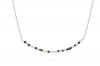 Omerta Zodiac Sign Collection Black Diamond & White Freshwater Cultured Pearl Morse Code Necklace