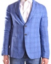 Armani Collezioni Men's Vcg100vcs35900 Light Blue Linen Blazer