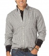 CHAPS Mens Classic Fit Twill Casual Button Down Shirt Storm Grey