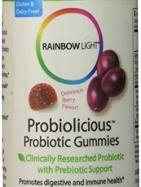 Rainbow Light Probiolicious Gummies, Natural Berry Flavor, 50 Count (Pack of 2)