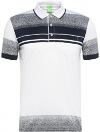 HUGO BOSS Paddy 4 White 100% Cotton Short Sleeve Polo Golf T-shirt Large