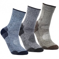 YUEDGE Men's 3 Pairs Wicking Antimicrobial Outdoor Multi Performance Hiking Cushion Socks