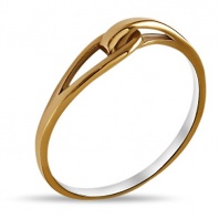 Loop Interlocking Ring, Plated 14K Gold Infinity Ring, Infinity Circles Linked Ring, Loop Ring, Linked Promise Ring
