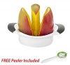 BPA Free Mango Splitter/Slicer/Corer - Bonus Multi-Use Fruit & Vegetable Peeler
