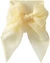 Us Angels Little Girls' Wide Organza Sash, Canary, 2T-6X