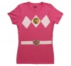 Power Rangers Pink Costume Juniors Fuschia T-shirt Tee