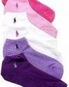 Polo Ralph Lauren Women's 6-Pack Classic Sport Socks Sz: 9-11 Fits 4-10.5