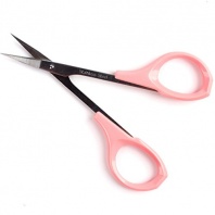 EMILYSTORES 4 Curved Craft Scissors For Eyebrow Eyelash Extensions Stainless Steel 1PC